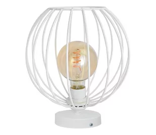 Lampa stołowa MERCURE 1xE27/60W/230V biała - Lampy stojące - miniaturka - grafika 1