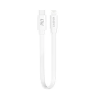 Kable USB - Dudao krótki kabel USB Typ C - Lightning 65 W 28 cm Power Delivery biały (L6XE white) - miniaturka - grafika 1