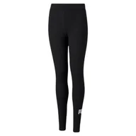 Legginsy - Legginsy dla dzieci Puma ESS Logo Leggings Jr 587035 (kolor Czarny, rozmiar 164cm) - miniaturka - grafika 1