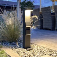 Lampy ogrodowe - Deko-Light Lampa ogrodowa stojąca Lerna, czarny, aluminium, nowoczesny - miniaturka - grafika 1