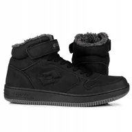 Buty sportowe męskie - Buty męskie, zimowe, sportowe Lotto Paliot Fur Black/dk.grey Ocieplane - miniaturka - grafika 1