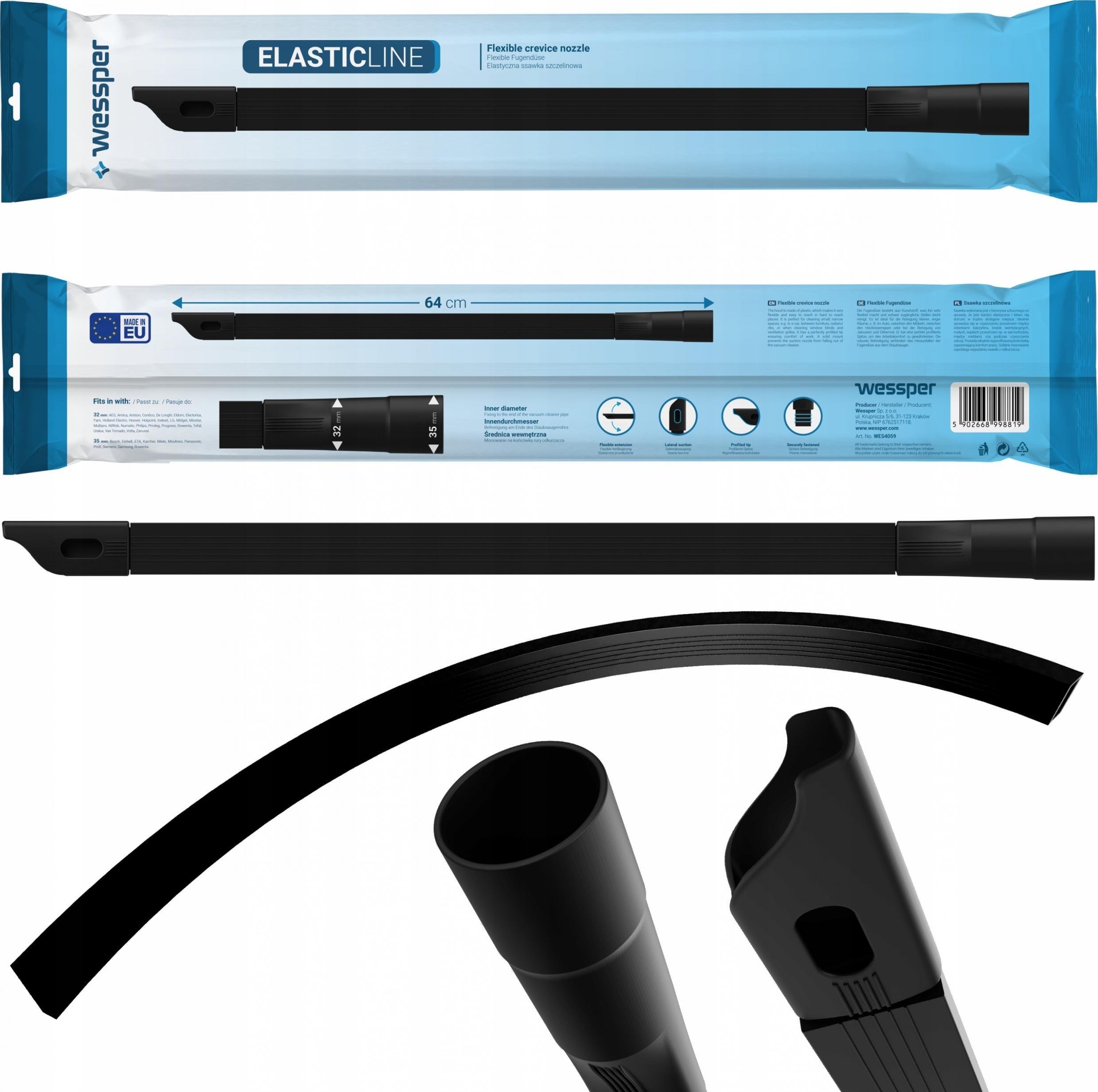 Wessper SSAWKA SZCZELINOWA ELASTYCZNA GIĘTKA DO KARCHER