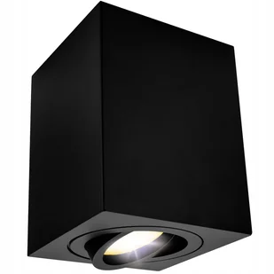 Oprawa Sufitowa Natynkowa GU10 Led Ruchoma 90x115 Czarna spot Duża kinkiet - Lampy ścienne - miniaturka - grafika 1