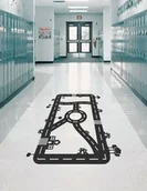 Pomoce naukowe - Podłogowy Tor Samochodowy - miniaturka - grafika 1