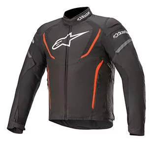 Alpinestars Kurtka motocyklowa T-jaws V3 Waterproof Jacket Black Red Fluo, BLACK/RED/FLUO, L - Odzież motocyklowa - miniaturka - grafika 1
