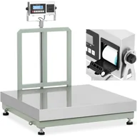 Wagi specjalistyczne - Waga platformowa z drukarką etykiet LCD 100 x 100 cm 500 kg / 50 g - miniaturka - grafika 1