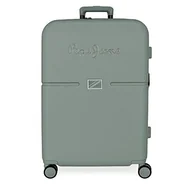 Walizki - Pepe Jeans Accent Średniej walizki Zielony 48x70x28 cms Twarde mocowanie ABS Wbudowany 79l 4,32 kg 4 Koła Podwójne, Zielony, Maleta mediana, średnia walizka - miniaturka - grafika 1