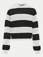 Swetry dla chłopców - Kids ONLY Sweter Franca 15326339 Czarny Loose Fit - miniaturka - grafika 1