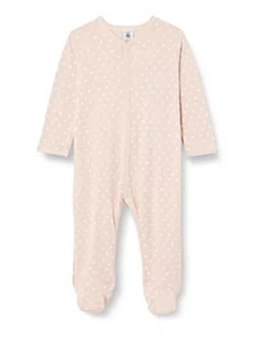 Petit Bateau Piżama Śpiąca Dobrze Dziewczynka, Saline Rose/Marshmallow White, 6 miesi?cy - Śpiochy dla niemowląt - miniaturka - grafika 1