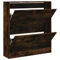 Szafki na buty - vidaXL Szafka na buty dąb wędzony 80x21x87,5 cm materiał drewnopochodny - miniaturka - grafika 1