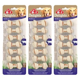 Przysmak dla psa 8IN1 Delights Beef Bone XS (21 szt.) 3 x 84 g - Przysmaki dla psów - miniaturka - grafika 1