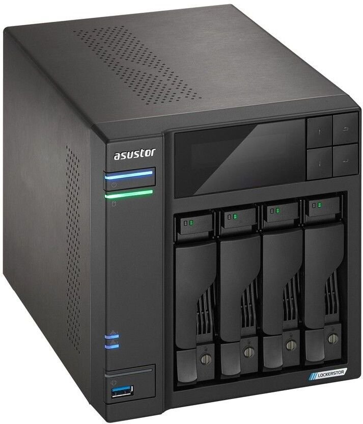Serwer Asustor Asustor LOCKERSTOR 4 Gen2+ NAS Desktop Intel® Celeron® N5105 4 GB DDR4 ADM Czarny AS6704T V2