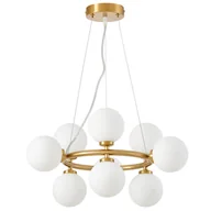 Lampy sufitowe - NOWOCZESNA LAMPA WISZĄCA MOSIĘŻNA MARSIADA W9 - miniaturka - grafika 1