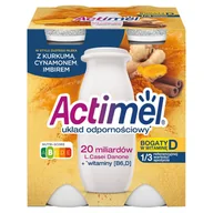 Kefiry, jogurty, maślanki - Actimel Mleko fermentowane o smaku imbir-kurkuma-cynamon 400 g (4 x 100 g) - miniaturka - grafika 1
