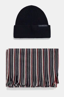 Tommy Hilfiger komplet kolor granatowy AM0AM12939 - Apaszki i szaliki męskie - miniaturka - grafika 1