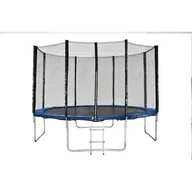 Place zabaw - Trampolina 14ft o średnicy 427 cm z zewnętrzną siatką zabezpieczającą i drabinką - miniaturka - grafika 1