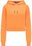 Bluzy damskie - ocy Damska bluza z kapturem 82733734, pomarańczowa, XL, pomarańczowy, XL - miniaturka - grafika 1