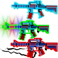 Zabawki militarne - Karabin Na Baterie Minecraft Światło Dźwięk Z Led'Ami - miniaturka - grafika 1