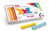 Przybory szkolne - Pentel Kredki pastele olejne XXL 12 kolorów - miniaturka - grafika 1