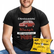 Koszulki męskie - Koszulka Na 40 Urodziny Prezent Upominek Na Oryginalnych Częściach Męska S - miniaturka - grafika 1
