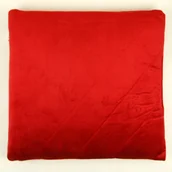 Poduszki dekoracyjne - PODUSZKA DEKORACYJNA 40x40cm czerwona ŚWIĘTA z przeszyciami - miniaturka - grafika 1