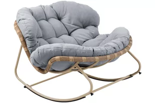 Fotel technorattanowy Palermo Beige / Light Grey - Fotele i krzesła ogrodowe - miniaturka - grafika 1