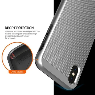 Obliq Slim Meta - Etui iPhone Xs / X (Satin Silver) - Etui i futerały do telefonów - miniaturka - grafika 6