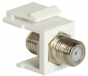 Złącza, przejściówki, adaptery - Gniazdo F Adapter keystone z łącznikiem F 2 szt - miniaturka - grafika 1