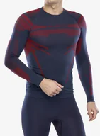 Bluzy sportowe męskie - Bluza termoaktywna Brubeck Dry Sweatshirt - navy/red - miniaturka - grafika 1
