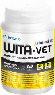 Eurowet WITA-VET JUNIOR+ADULT 8g 80tab 51991-uniw - Suplementy i witaminy dla psów - miniaturka - grafika 1