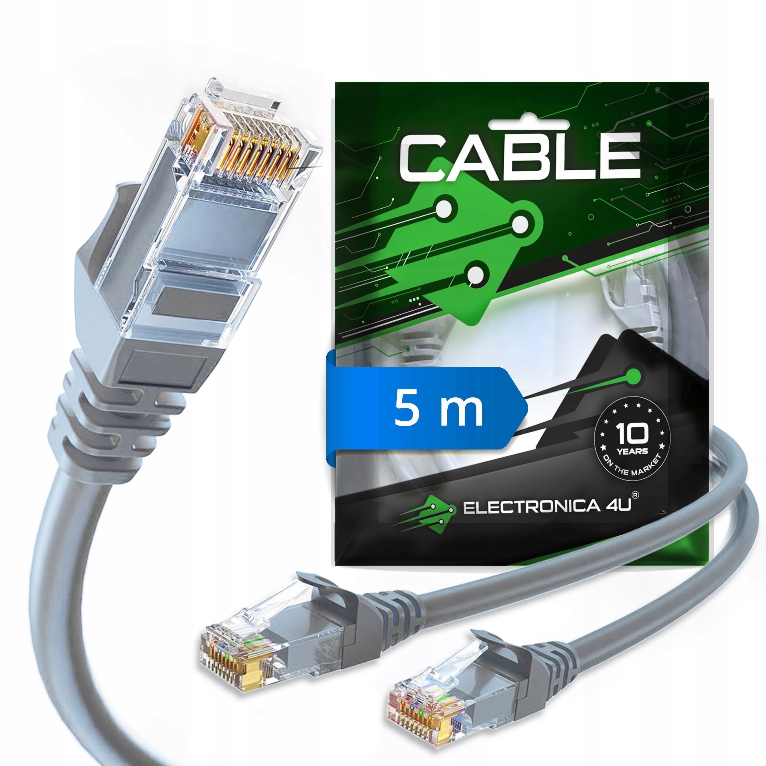 Eaton Powerware Eaton Kabel sieciowy Ethernet RJ45 UTP Cat6 kat 6 AWG26 1Gb/s 1000 Mb/s 500cm 5m