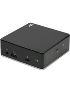 Stacje dokujące do telefonów - V7 UCDDS1080P stacja dokująca Czarny - miniaturka - grafika 1