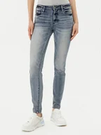 Spodnie damskie - Armani Exchange Jeansy XW000129 AF12852 MB001 Niebieski Slim Fit - miniaturka - grafika 1