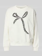 Bluzy damskie - Bluza o kroju regular fit z mieszanki bawełny - miniaturka - grafika 1