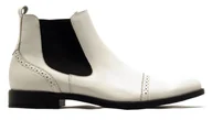 Botki męskie - Unikatowe białe męskie buty zimowe - sztyblety Modini T227 r. 42 - miniaturka - grafika 1