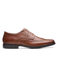 Clarks Skórzane trzewiki "Lea Howard" w kolorze jasnobrązowym - Półbuty męskie - miniaturka - grafika 1