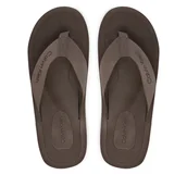 Klapki i japonki męskie - Japonki Calvin Klein Logo Webbing Strap HM0HM02106 Brązowy - miniaturka - grafika 1