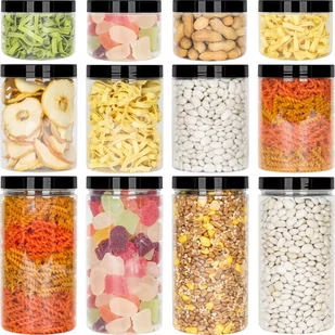 12X SŁOIK POJEMNIK NA ŻYWNOŚĆ PRODUKTY SYPKIE 0,5L 1L 1,5L KAMAJU PRODUKT POL - Pojemniki kuchenne - miniaturka - grafika 1