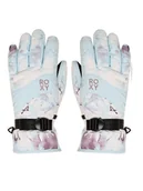 Rękawice narciarskie - Roxy Rękawice narciarskie Jetty ERJHN03271 Błękitny - miniaturka - grafika 1