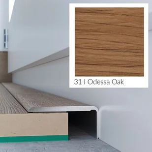 Arbiton Profil podłogowy CS25 zakończeniowy dąb odessa 1,2 m - Listwy przypodłogowe - miniaturka - grafika 1