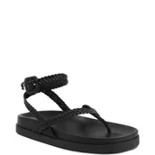 Sandały damskie - Patrizia Pepe Skórzane sandały - miniaturka - grafika 1