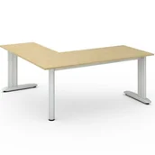 Biurka - B2B Partner Biurko Flexible L 1800 x 1800 mm, brzoza 468112 - miniaturka - grafika 1