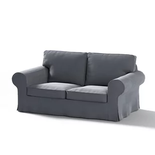 Dekoria Pokrowiec na sofę Ektorp 2-osobową rozkładaną model do 2012 grafitowy szary 195 x 90 x 73 cm Velvet 634-704-12 - Pokrowce na meble - miniaturka - grafika 1