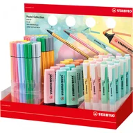 Flamastry - Flamaster STABILO Pen 68 Pastel Collection Display kpl. 40szt. - miniaturka - grafika 1