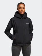 Odzież trekkingowa damska - adidas Kurtka przeciwdeszczowa Terrex Multi RAIN.RDY HM4054 Czarny Regular Fit - miniaturka - grafika 1
