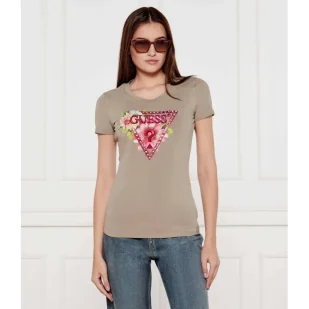 GUESS T-shirt Regular Fit - Koszulki i topy damskie - miniaturka - grafika 1