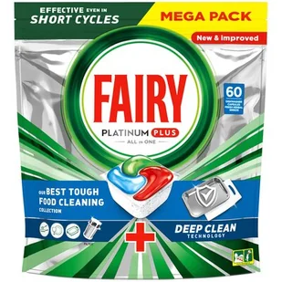 Kapsułki do zmywarek FAIRY Platinum Plus All In One Blue - 60 szt. - Środki do zmywarek - miniaturka - grafika 1