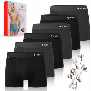 BOKSERKI MĘSKIE BAWEŁNIANE PRZYLEGAJĄCE WYGODNE ZESTAW 6 SZTUK *M - Majtki męskie - miniaturka - grafika 1