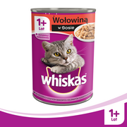 Suplementy i witaminy dla kotów - Whiskas Wołowina W Sosie 400G - miniaturka - grafika 1
