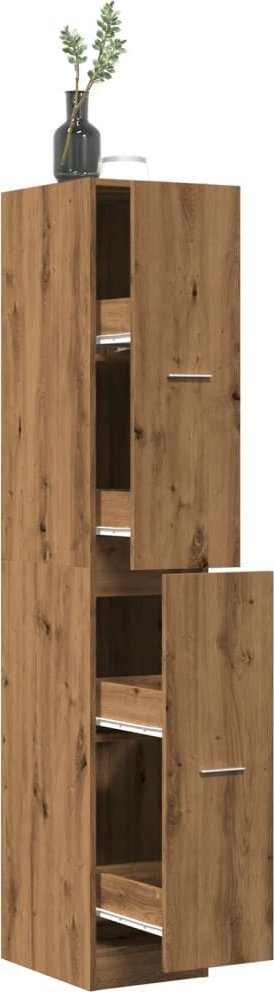 vidaXL Szafka apteczna,dąb artisian, 30x41x174,5 cm